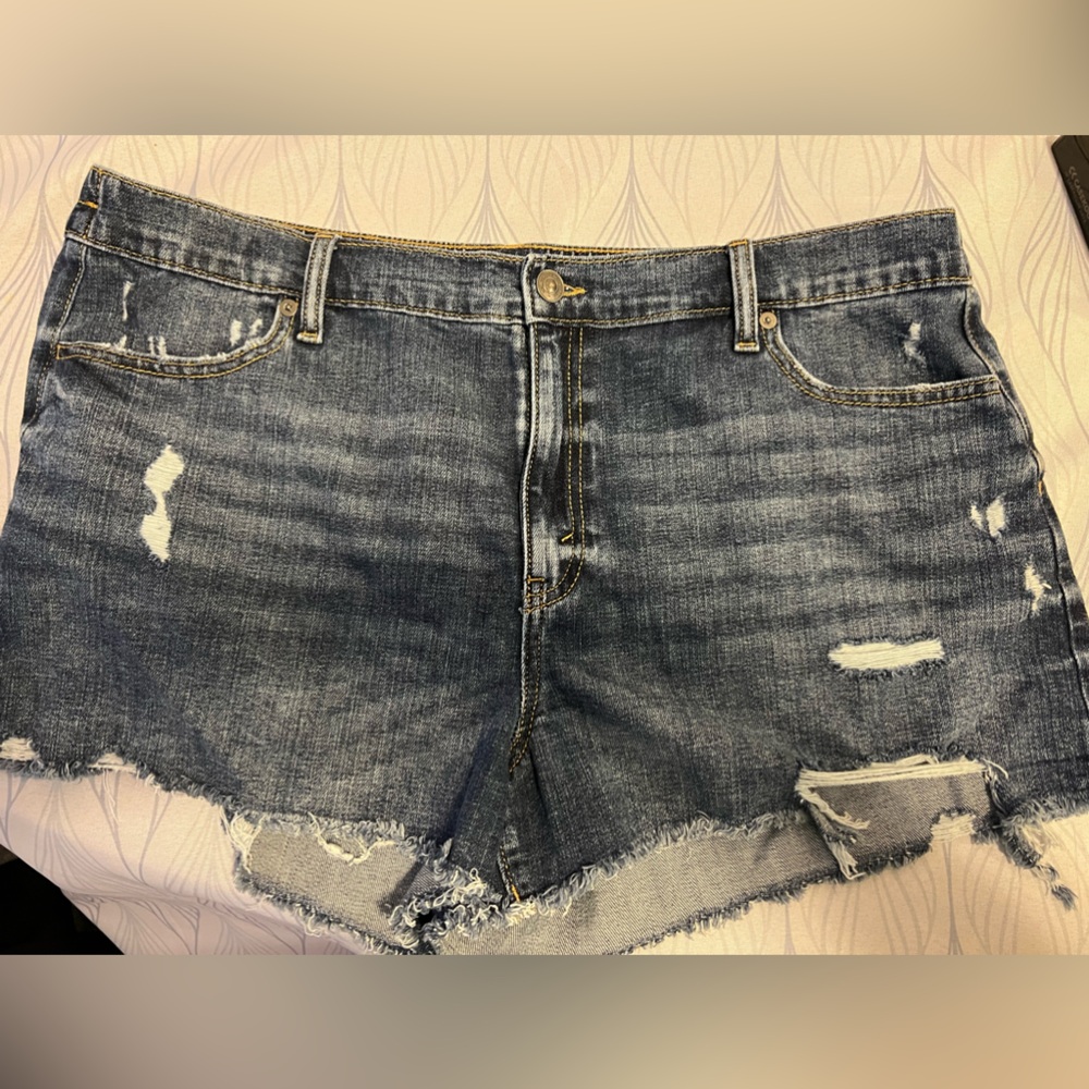 Aerie Denim Shorts w/ Elastic Waist